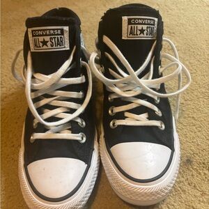 Converse Black and White High-Top Sneakers